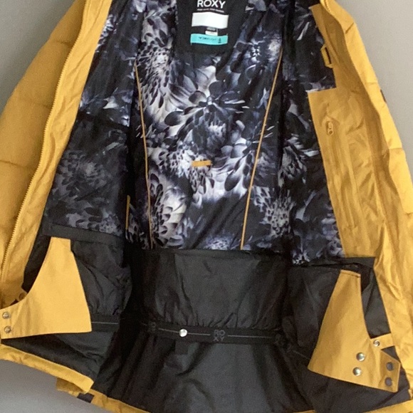 NWT ROXY SNOWBOARD JACKET YELLOW SIZE L - Picture 4 of 14